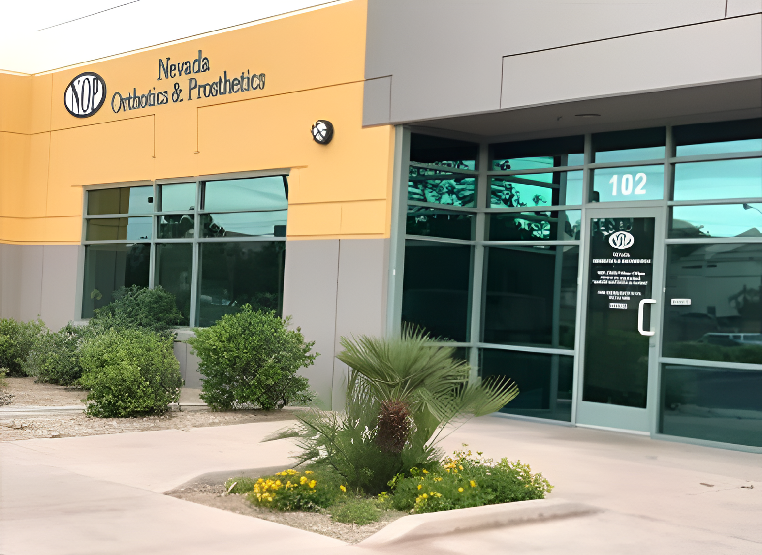 Orthotics and Prosthetics office building exterior.
