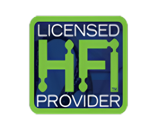 Licensed HFI Provider logo in blue and green.